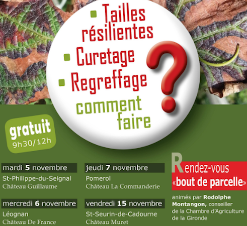 Rendez-vous "Bout de Parcelle" en Gironde