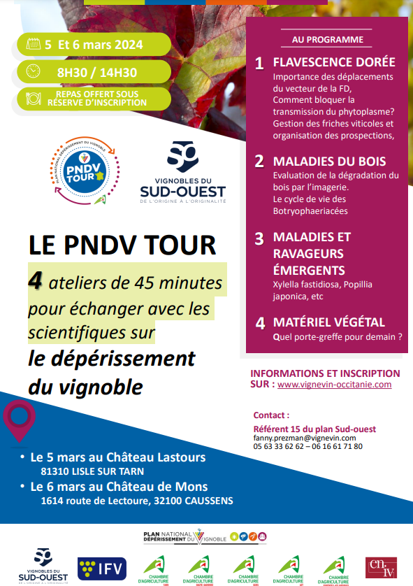 PNDV Tour dans le vignoble du Sud-Ouest !