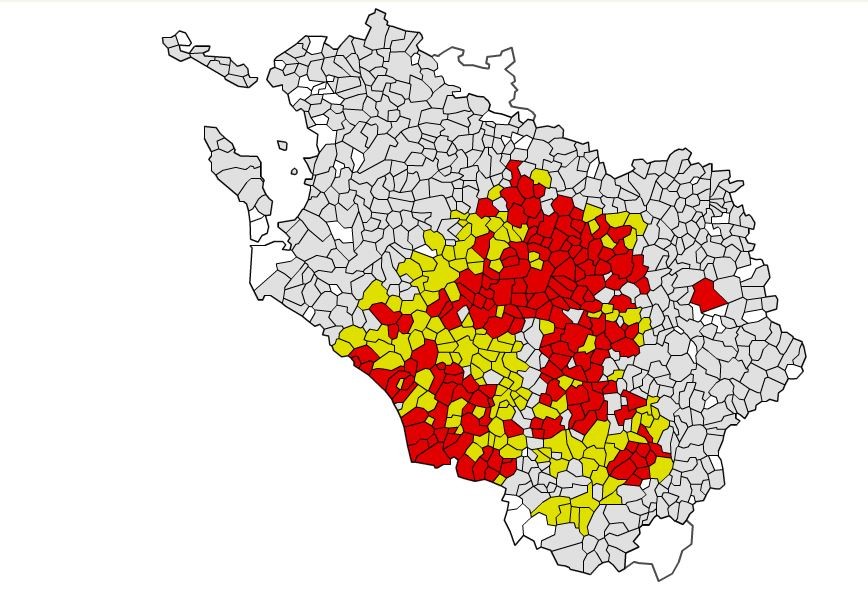 Carte communes traitements obligatoires 2016