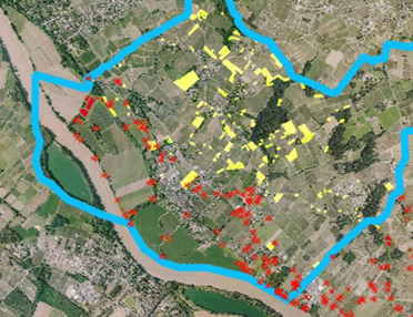 Cartographie bords de Garonne