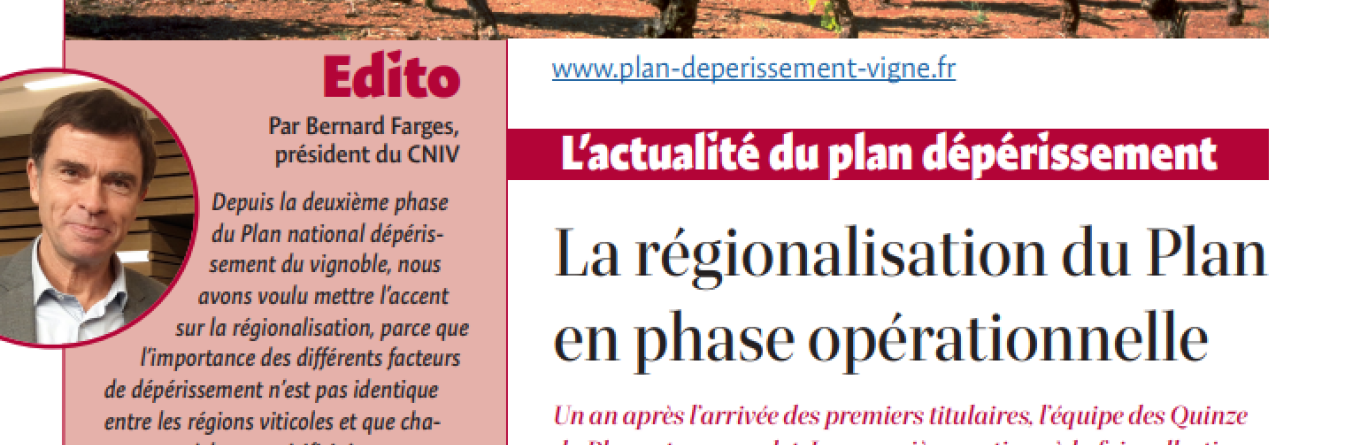 Echos du CNIV : hors-série sur la régionalisation du Plan !