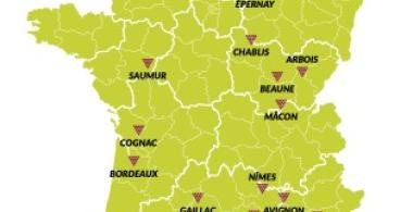 Carte de Frane des PNDV Tour